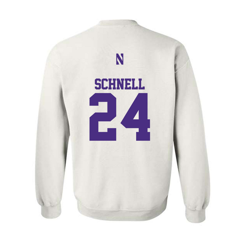 Northwestern - NCAA Women's Volleyball : Cate Schnell - Classic Shersey Crewneck Sweatshirt-1