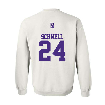 Northwestern - NCAA Women's Volleyball : Cate Schnell - Classic Shersey Crewneck Sweatshirt-1