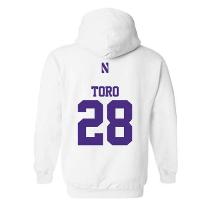 Northwestern - NCAA Men's Soccer : Luca Toro - Classic Shersey Hooded Sweatshirt-1