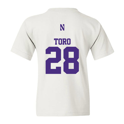 Northwestern - NCAA Men's Soccer : Luca Toro - Classic Shersey Youth T-Shirt-1