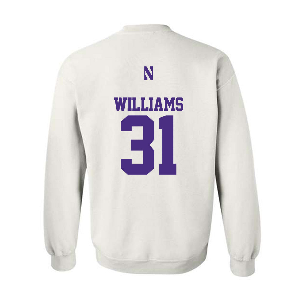 Northwestern - NCAA Football : Tito Williams - Classic Shersey Crewneck Sweatshirt-1