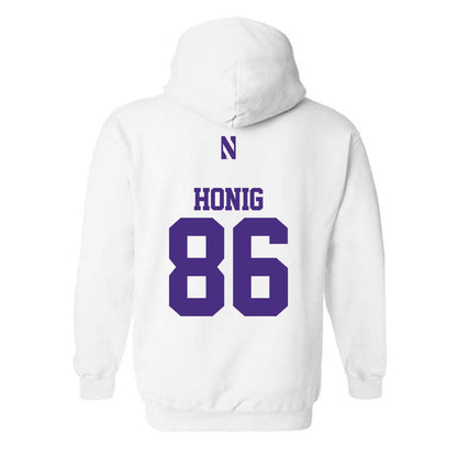 Northwestern - NCAA Football : Alexander Honig - Classic Shersey Hooded Sweatshirt-1