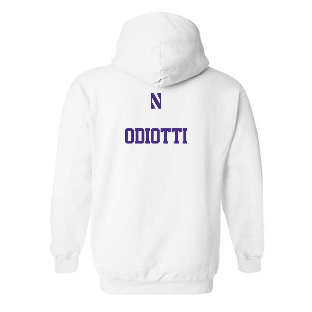 Northwestern - NCAA Wrestling : Massey Odiotti - Classic Shersey Hooded Sweatshirt-1