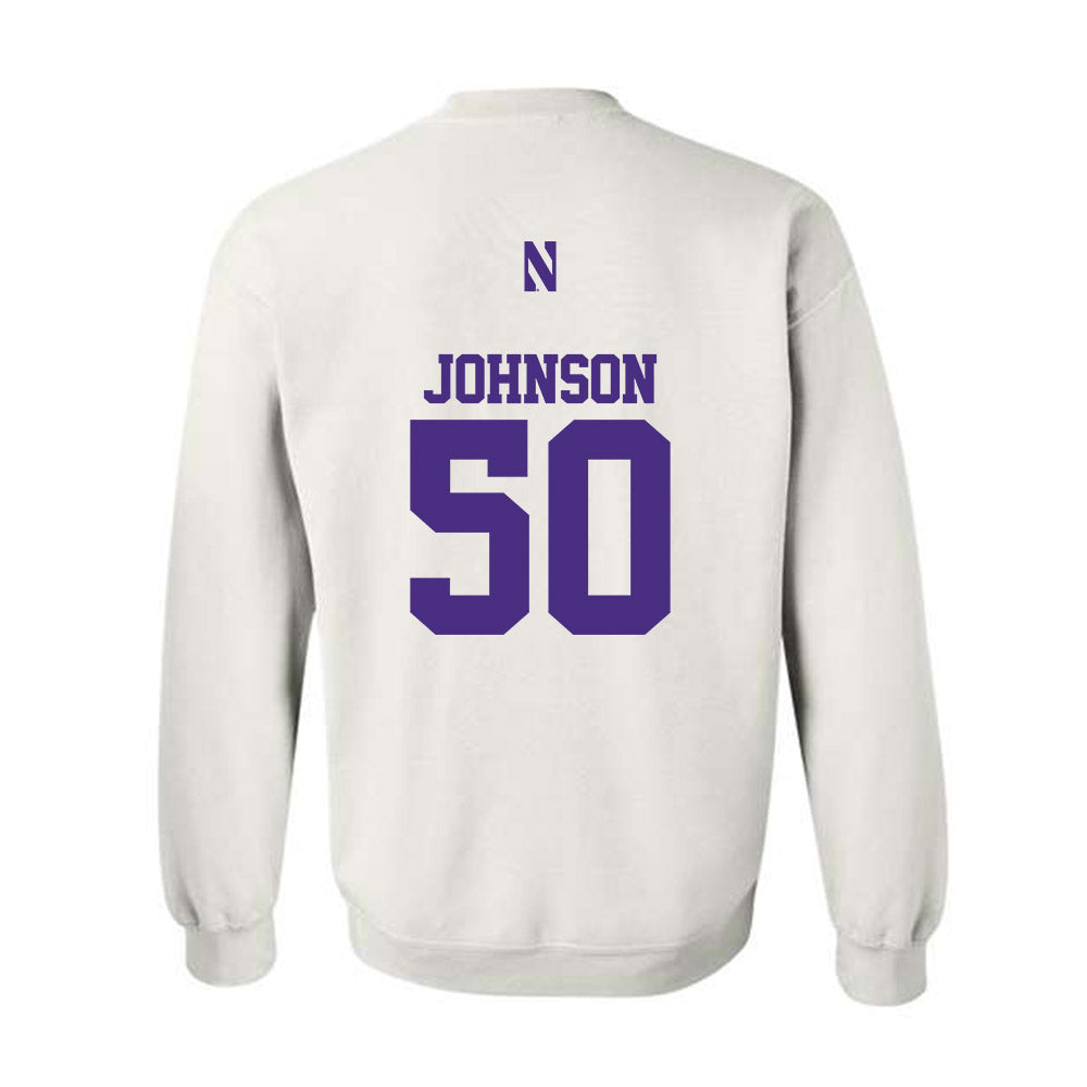 Northwestern - NCAA Football : Qayvier Johnson - Classic Shersey Crewneck Sweatshirt-1