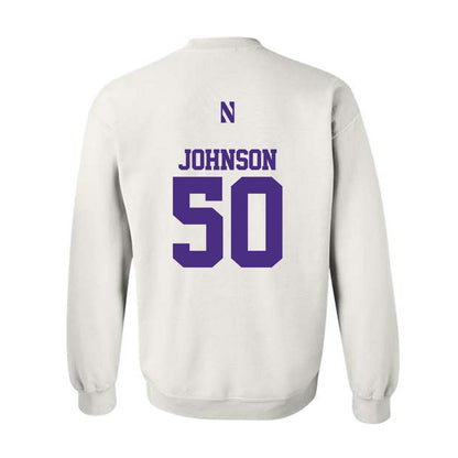 Northwestern - NCAA Football : Qayvier Johnson - Classic Shersey Crewneck Sweatshirt-1
