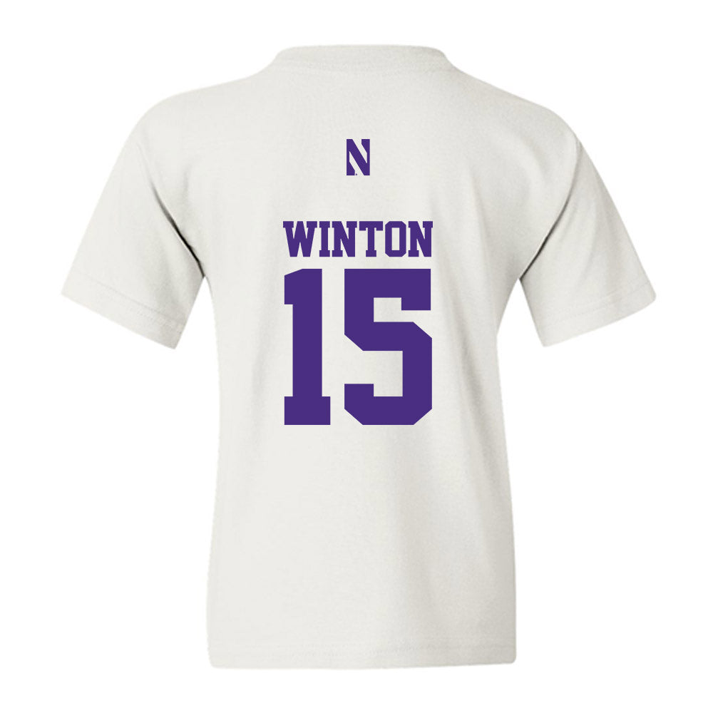Northwestern - NCAA Football : Sean Winton - Classic Shersey Youth T-Shirt-1