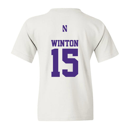 Northwestern - NCAA Football : Sean Winton - Classic Shersey Youth T-Shirt-1