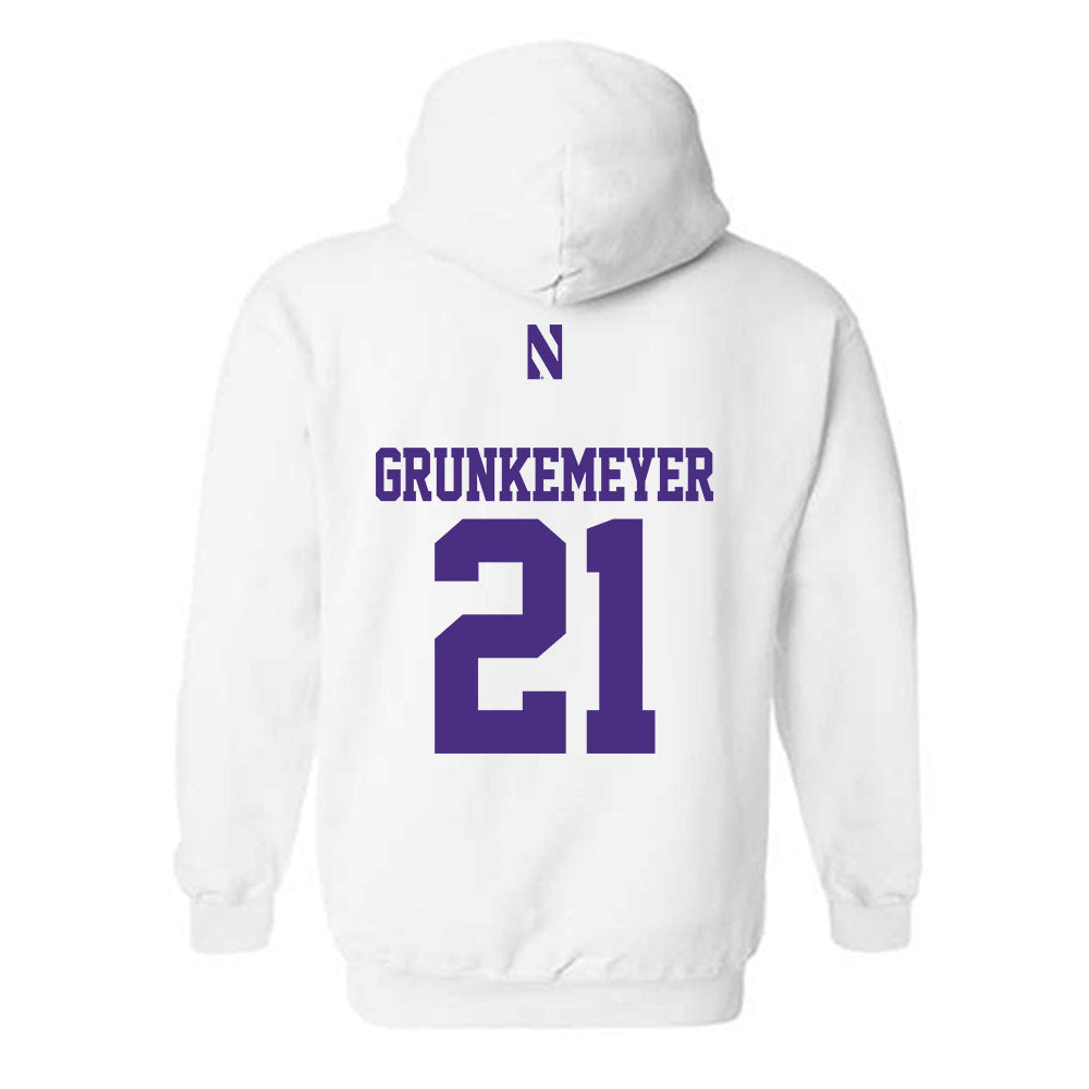 Northwestern - NCAA Baseball : Jack Grunkemeyer - Classic Shersey Hooded Sweatshirt-1