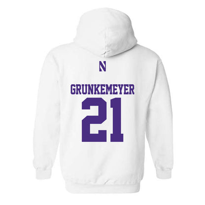 Northwestern - NCAA Baseball : Jack Grunkemeyer - Classic Shersey Hooded Sweatshirt-1