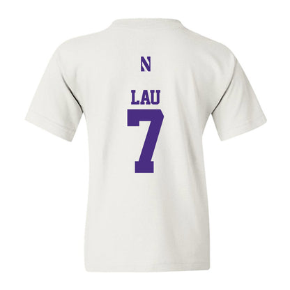 Northwestern - NCAA Women's Basketball : Caroline Lau - Classic Shersey Youth T-Shirt-1