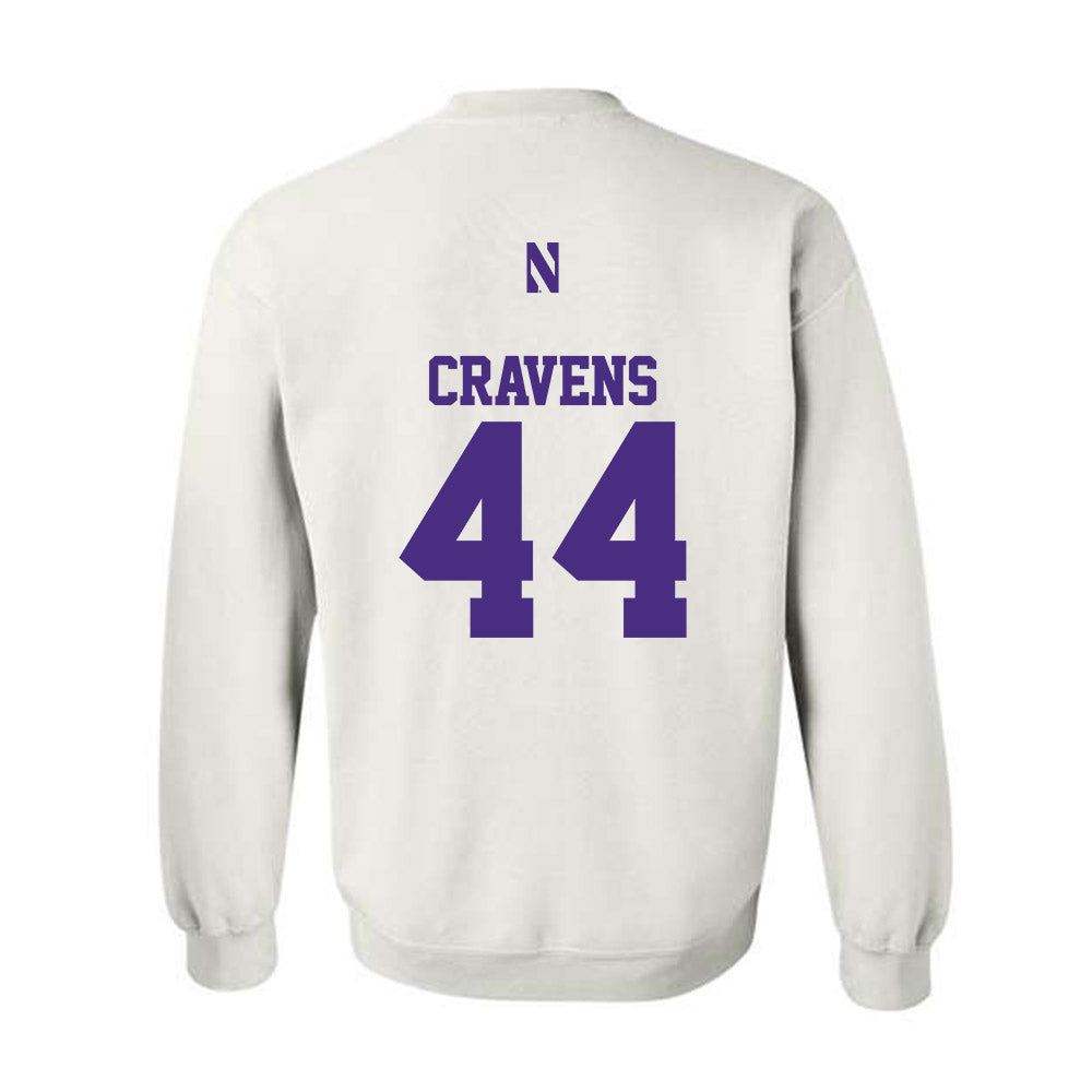 Northwestern - NCAA Baseball : Colton Cravens - Classic Shersey Crewneck Sweatshirt-1