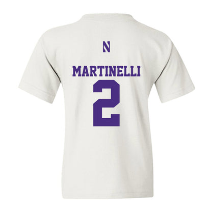 Northwestern - NCAA Men's Basketball : Nick Martinelli - Classic Shersey Youth T-Shirt-1