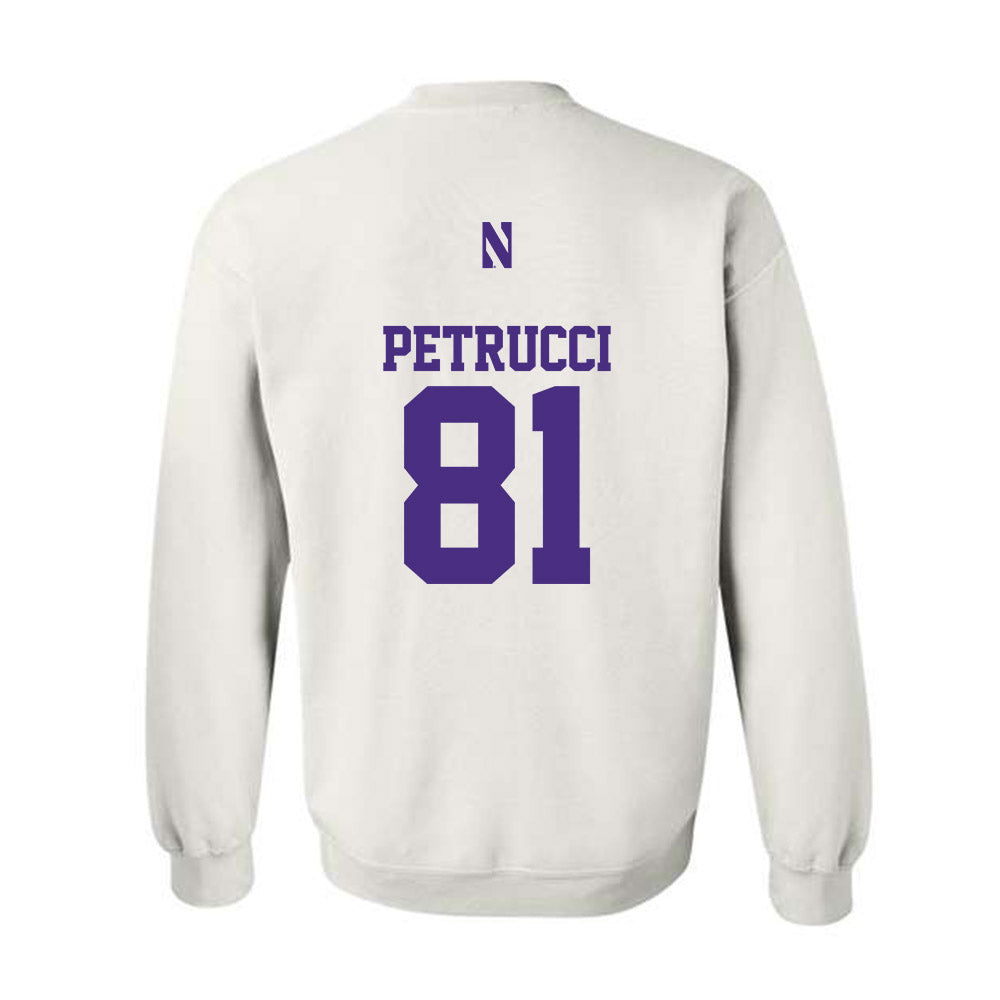 Northwestern - NCAA Football : Christopher Petrucci - Classic Shersey Crewneck Sweatshirt-1