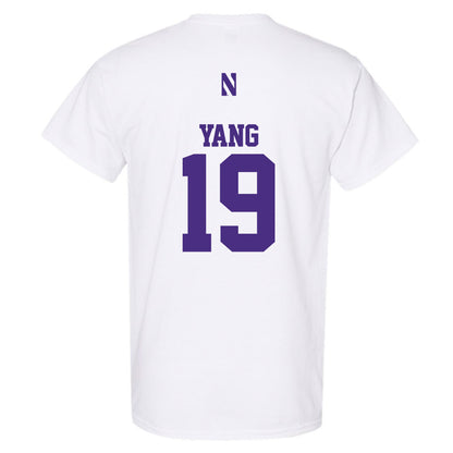Northwestern - NCAA Baseball : Jake Yang - Classic Shersey T-Shirt-1