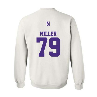 Northwestern - NCAA Football : Jacob Miller - Classic Shersey Crewneck Sweatshirt-1