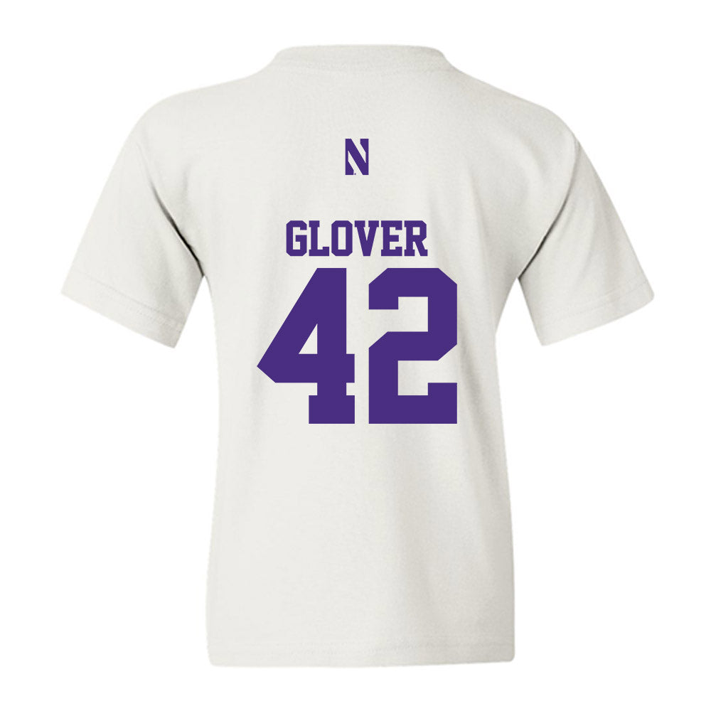 Northwestern - NCAA Football : Nigel Glover - Classic Shersey Youth T-Shirt-1