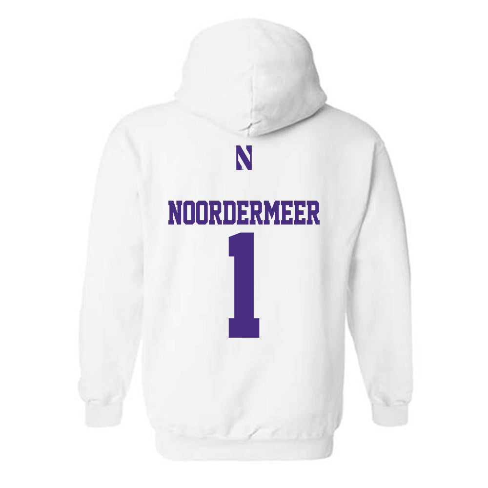Northwestern - NCAA Women's Volleyball : Sienna noordermeer - Classic Shersey Hooded Sweatshirt-1