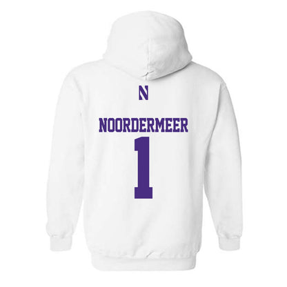Northwestern - NCAA Women's Volleyball : Sienna noordermeer - Classic Shersey Hooded Sweatshirt-1