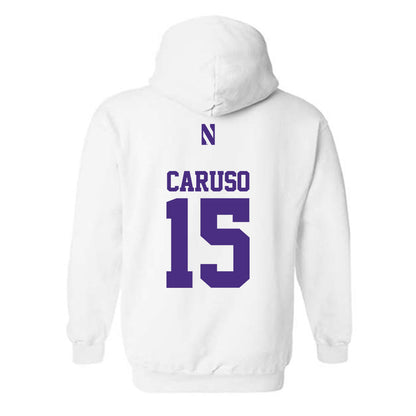 Northwestern - NCAA Baseball : Charlie Caruso - Classic Shersey Hooded Sweatshirt-1