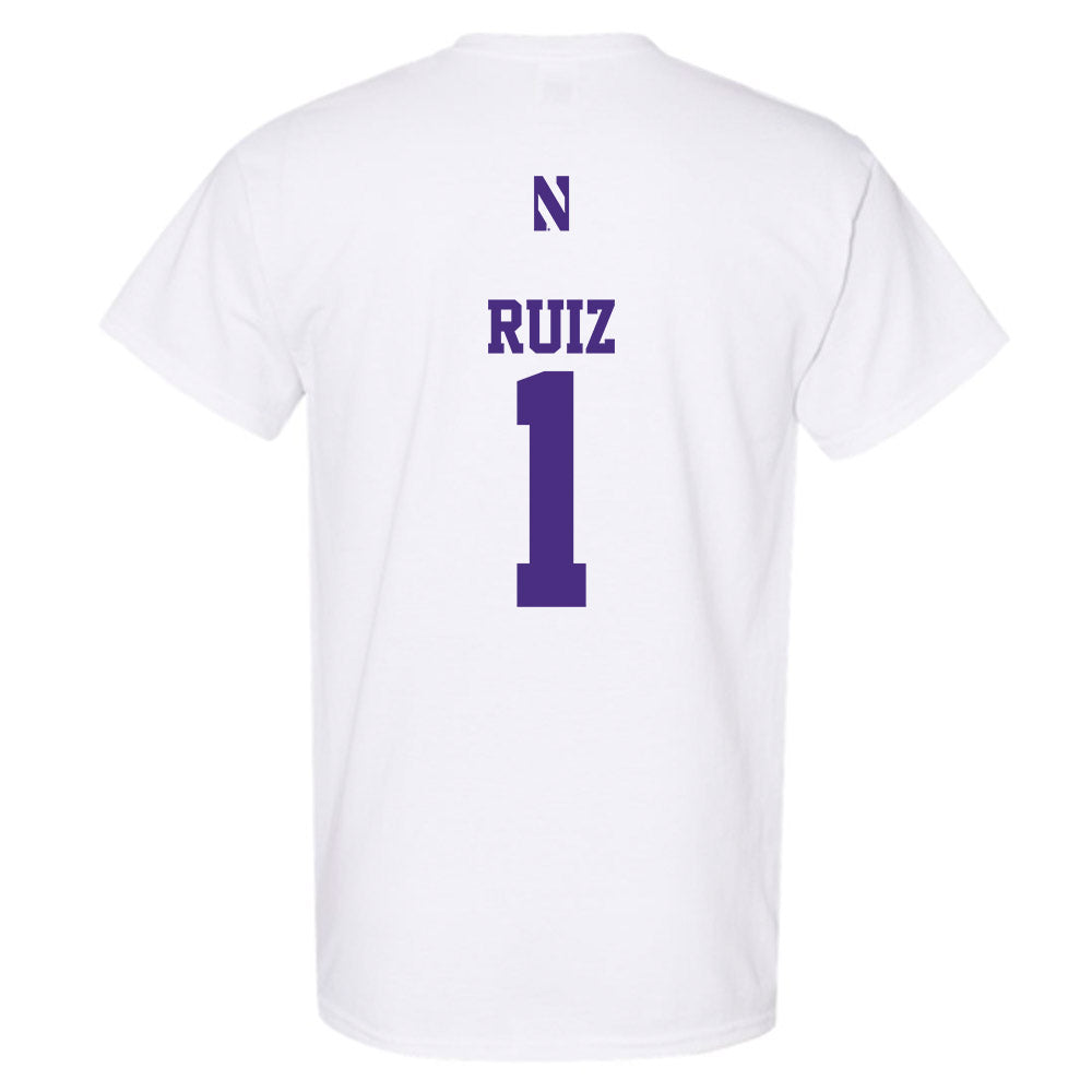 Northwestern - NCAA Baseball : Noah Ruiz - Classic Shersey T-Shirt-1