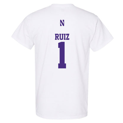 Northwestern - NCAA Baseball : Noah Ruiz - Classic Shersey T-Shirt-1