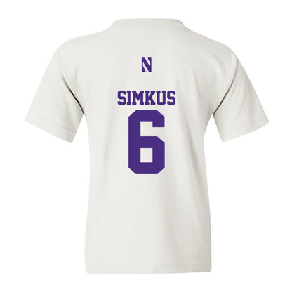 Northwestern - NCAA Women's Volleyball : Bella Simkus - Classic Shersey Youth T-Shirt-1