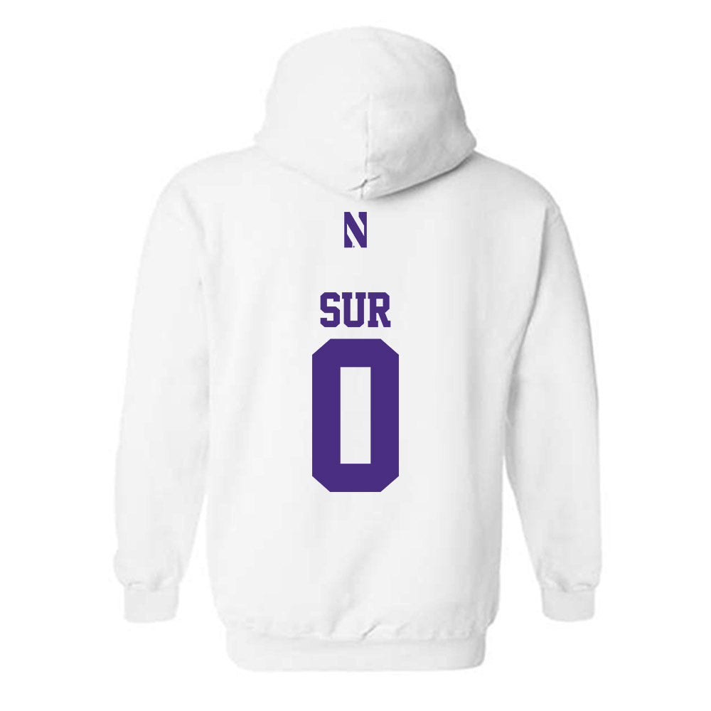 Northwestern - NCAA Football : Noah Sur - Classic Shersey Hooded Sweatshirt-1