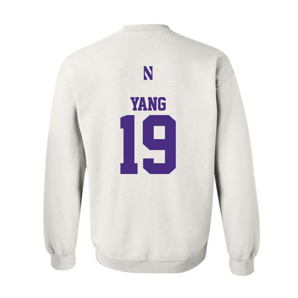 Northwestern - NCAA Baseball : Jake Yang - Classic Shersey Crewneck Sweatshirt-1