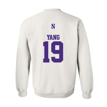 Northwestern - NCAA Baseball : Jake Yang - Classic Shersey Crewneck Sweatshirt-1