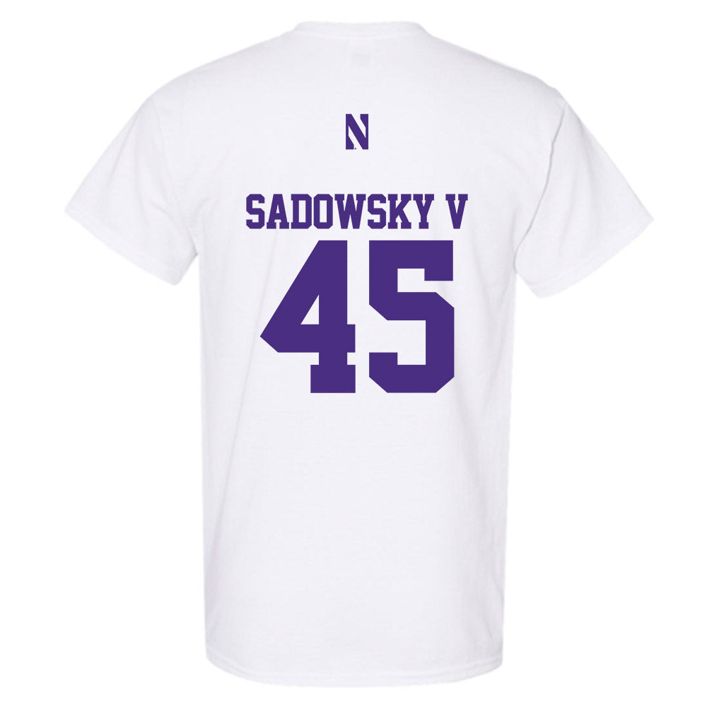 Northwestern - NCAA Football : Jack Sadowsky V - Classic Shersey T-Shirt-1