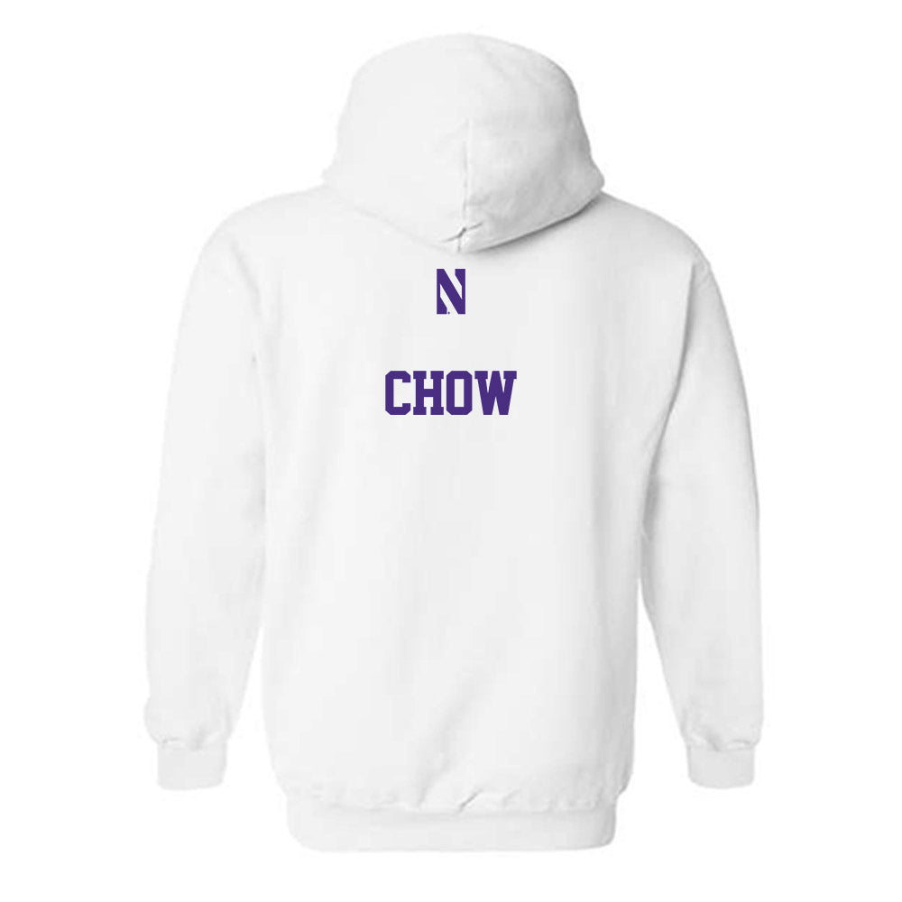 Northwestern - NCAA Women's Swimming & Diving : Isabella Chow - Classic Shersey Hooded Sweatshirt-1