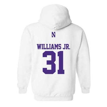 Northwestern - NCAA Football : Tito Williams Jr. - Classic Shersey Hooded Sweatshirt-1