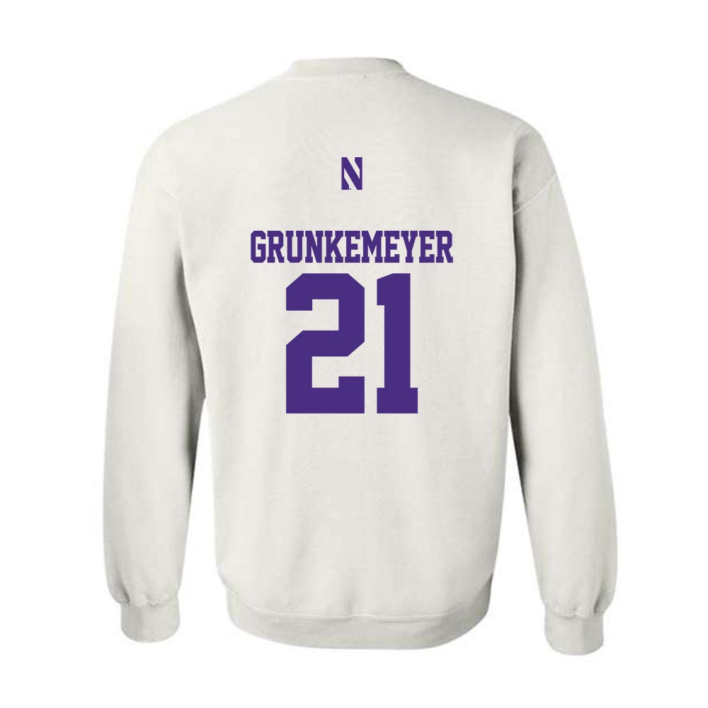 Northwestern - NCAA Baseball : Jack Grunkemeyer - Classic Shersey Crewneck Sweatshirt-1