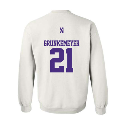 Northwestern - NCAA Baseball : Jack Grunkemeyer - Classic Shersey Crewneck Sweatshirt-1