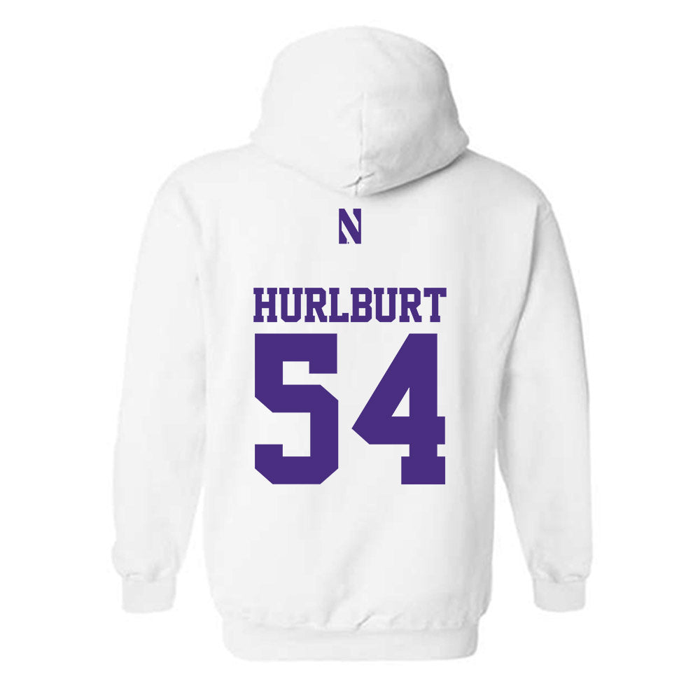 Northwestern - NCAA Men's Basketball : Gus Hurlburt - Classic Shersey Hooded Sweatshirt-1