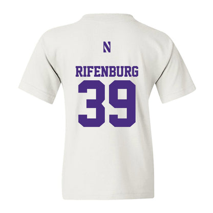 Northwestern - NCAA Baseball : Jake Rifenburg - Classic Shersey Youth T-Shirt-1