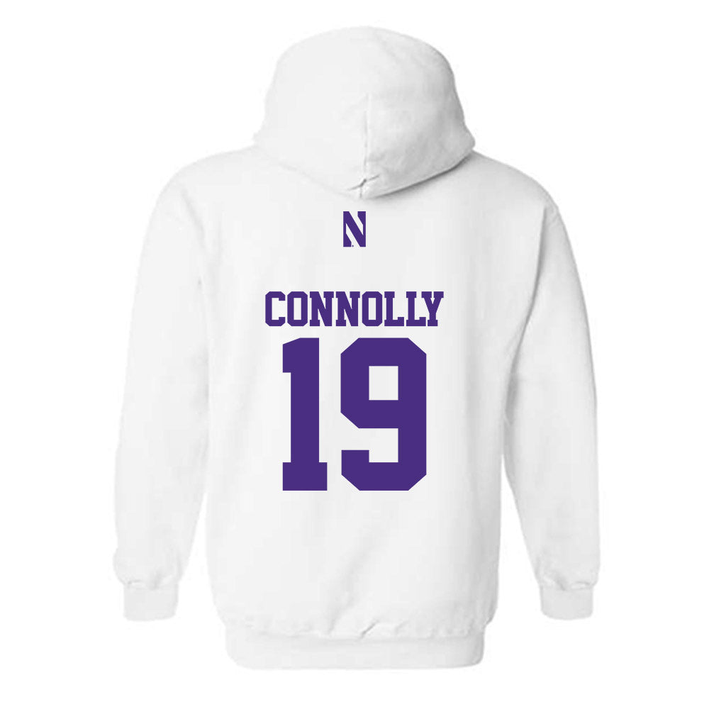Northwestern - NCAA Women's Lacrosse : Sienna Connolly - Classic Shersey Hooded Sweatshirt-1