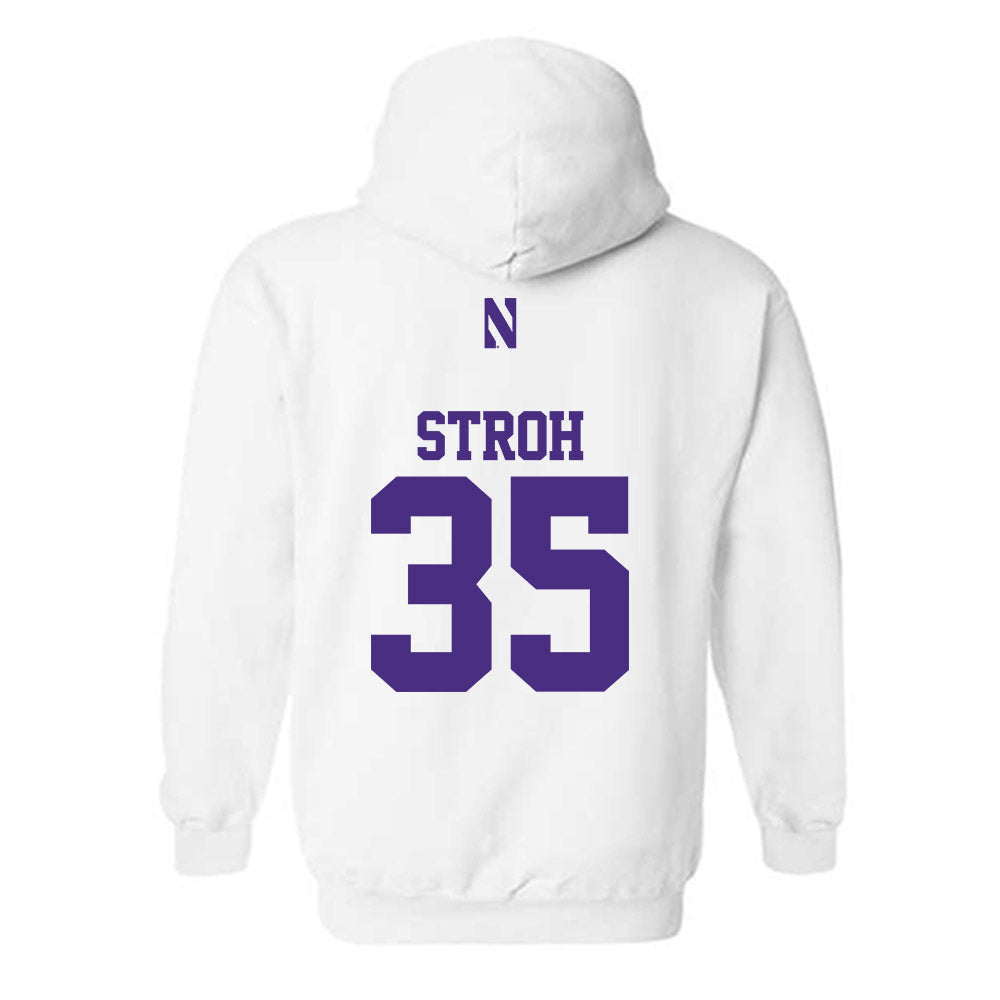 Northwestern - NCAA Women's Lacrosse : Brooke Stroh - Classic Shersey Hooded Sweatshirt-1