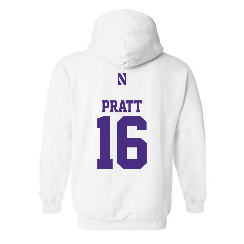 Northwestern - NCAA Women's Volleyball : Ava Pratt - Classic Shersey Hooded Sweatshirt-1