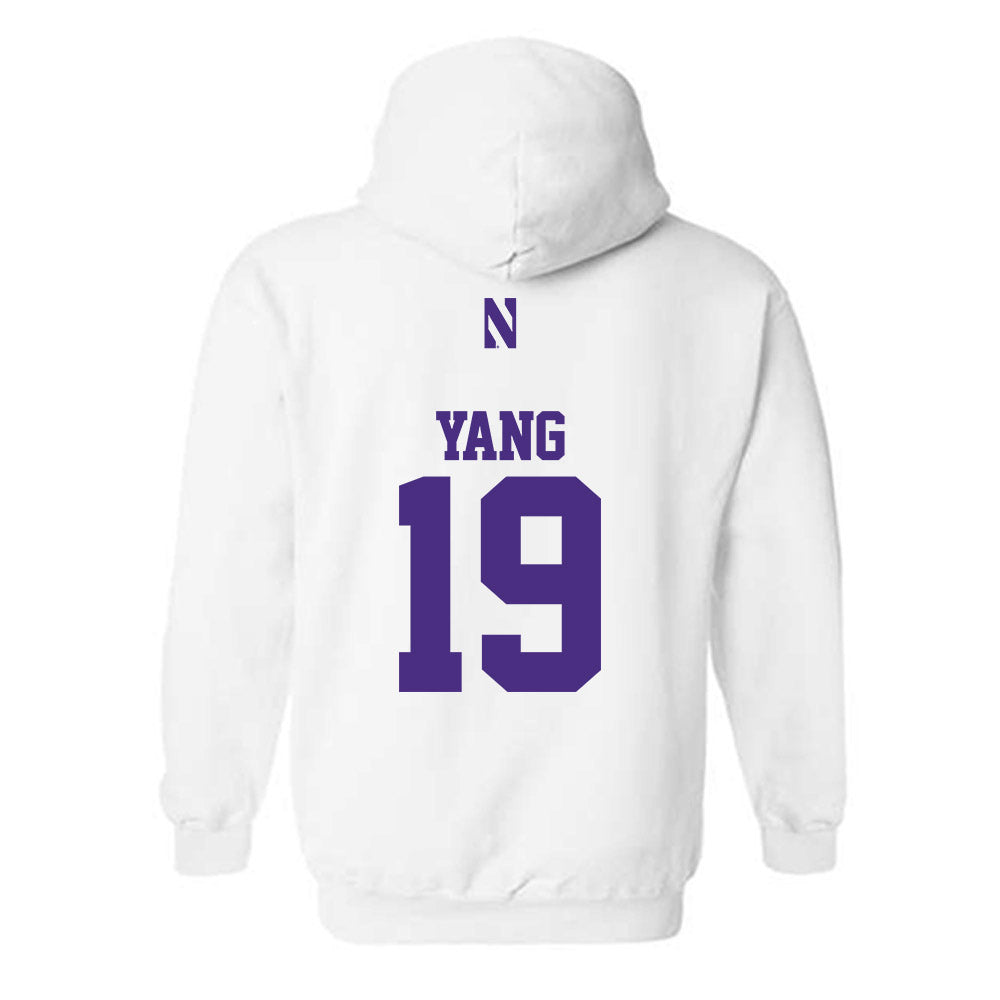 Northwestern - NCAA Baseball : Jake Yang - Classic Shersey Hooded Sweatshirt-1