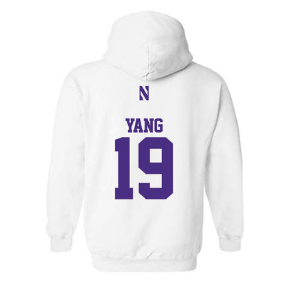 Northwestern - NCAA Baseball : Jake Yang - Classic Shersey Hooded Sweatshirt-1
