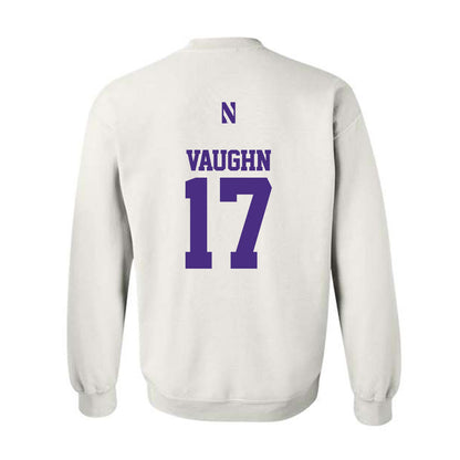 Northwestern - NCAA Football : Jaden Vaughn - Classic Shersey Crewneck Sweatshirt-1