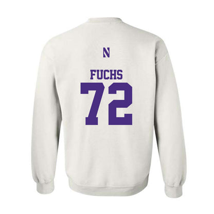 Northwestern - NCAA Football : Jack Fuchs - Classic Shersey Crewneck Sweatshirt-1