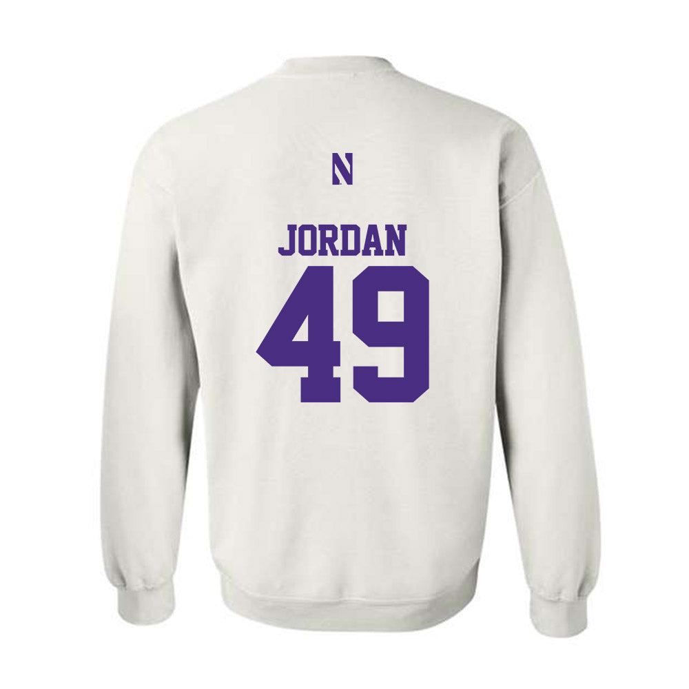 Northwestern - NCAA Football : Amare Jordan - Classic Shersey Crewneck Sweatshirt-1