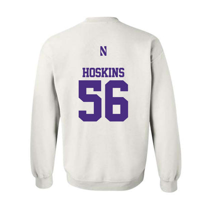 Northwestern - NCAA Football : Tre Hoskins - Classic Shersey Crewneck Sweatshirt-1