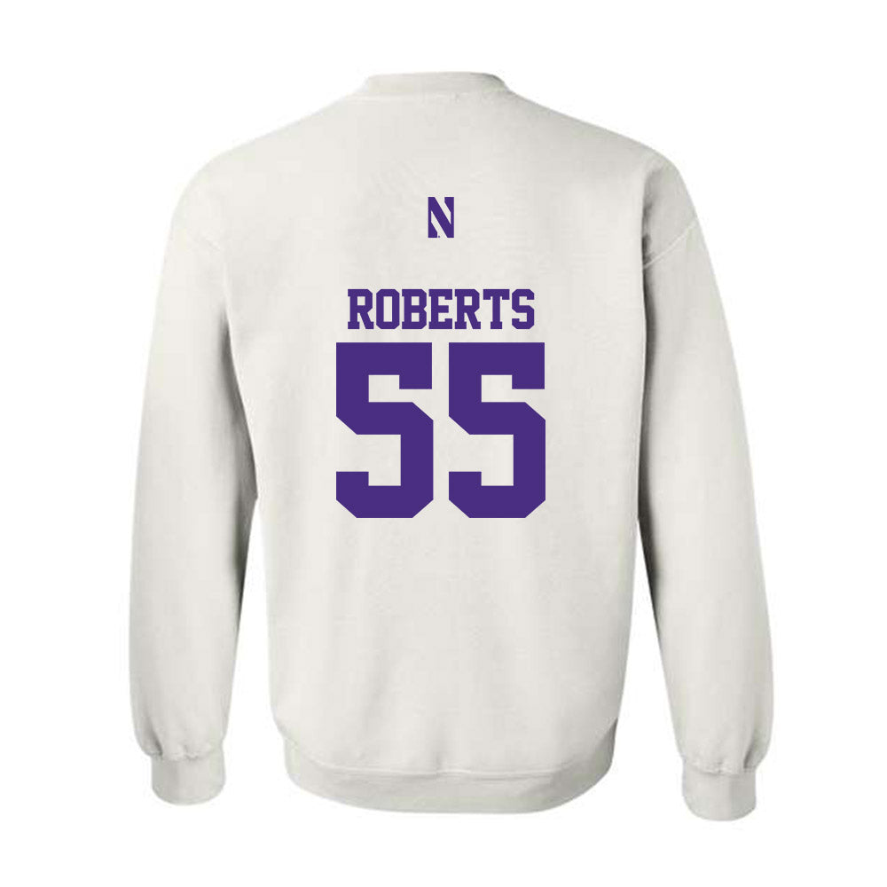 Northwestern - NCAA Football : Dylan Roberts - Classic Shersey Crewneck Sweatshirt-1