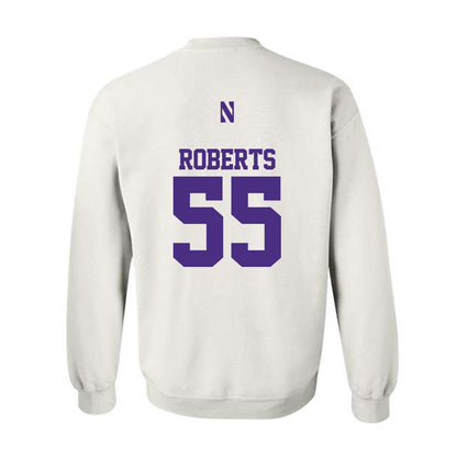 Northwestern - NCAA Football : Dylan Roberts - Classic Shersey Crewneck Sweatshirt-1