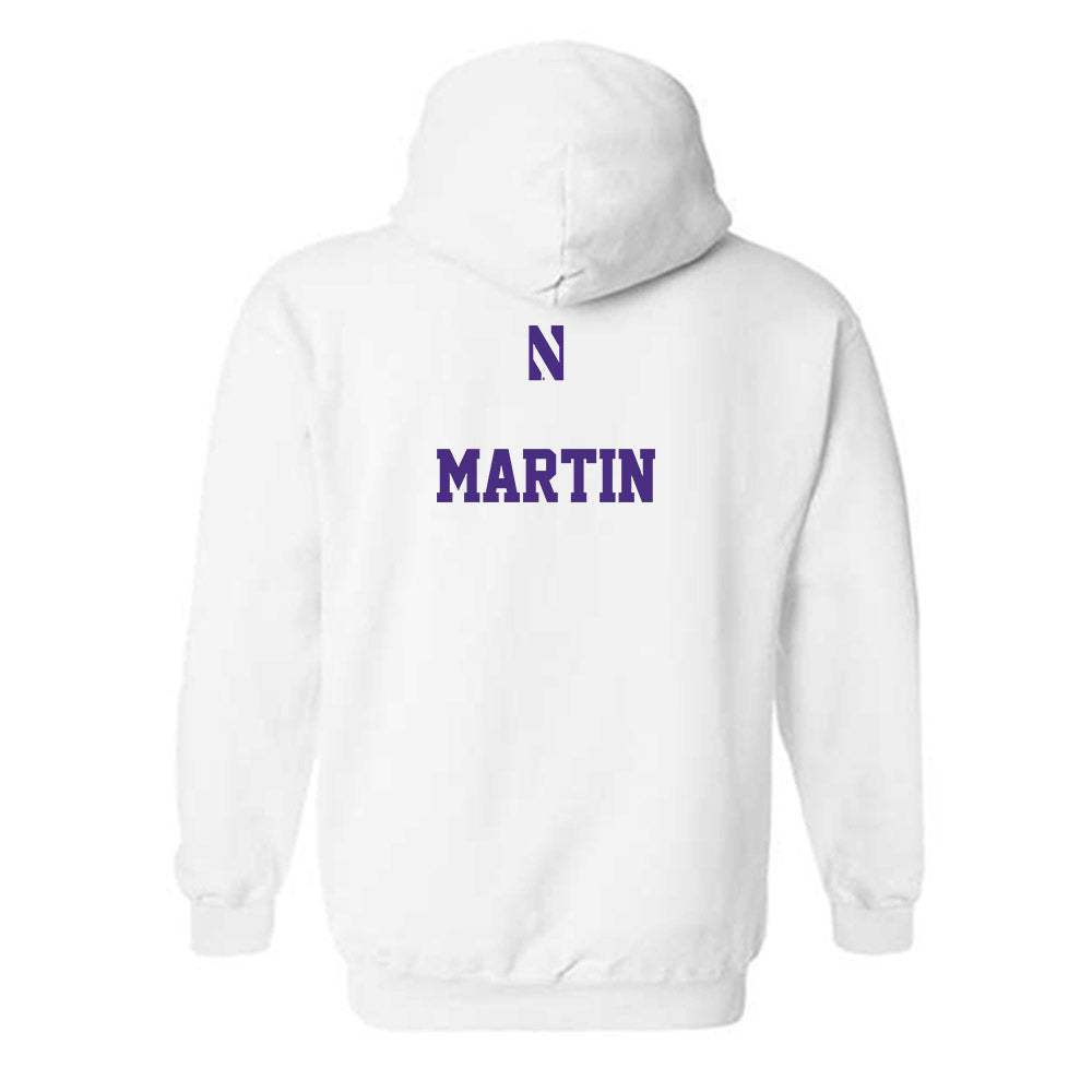 Northwestern - NCAA Wrestling : Joseph Martin - Classic Shersey Hooded Sweatshirt-1