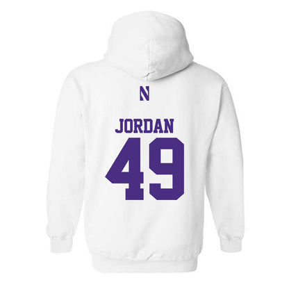 Northwestern - NCAA Football : Amare Jordan - Classic Shersey Hooded Sweatshirt-1
