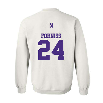 Northwestern - NCAA Baseball : Christian Forniss - Classic Shersey Crewneck Sweatshirt-1